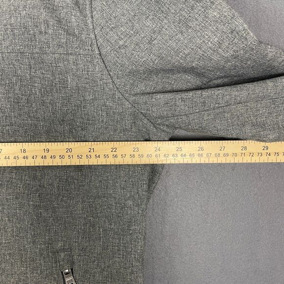 Tommy Hilfiger Jacket Men's XL Heather Gray Mock Neck Full Zip Textured Outdoor - Picture 5 of 16